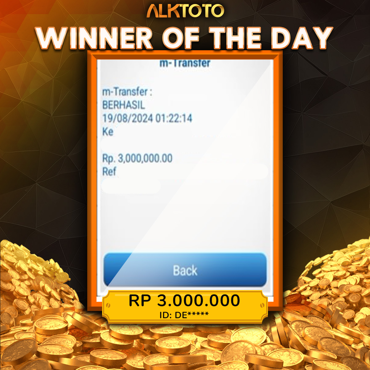 ALKTOTO WIN GAME HABANERO - HOT HOT FRUIT Rp. 3.000.000 ,- LUNAS