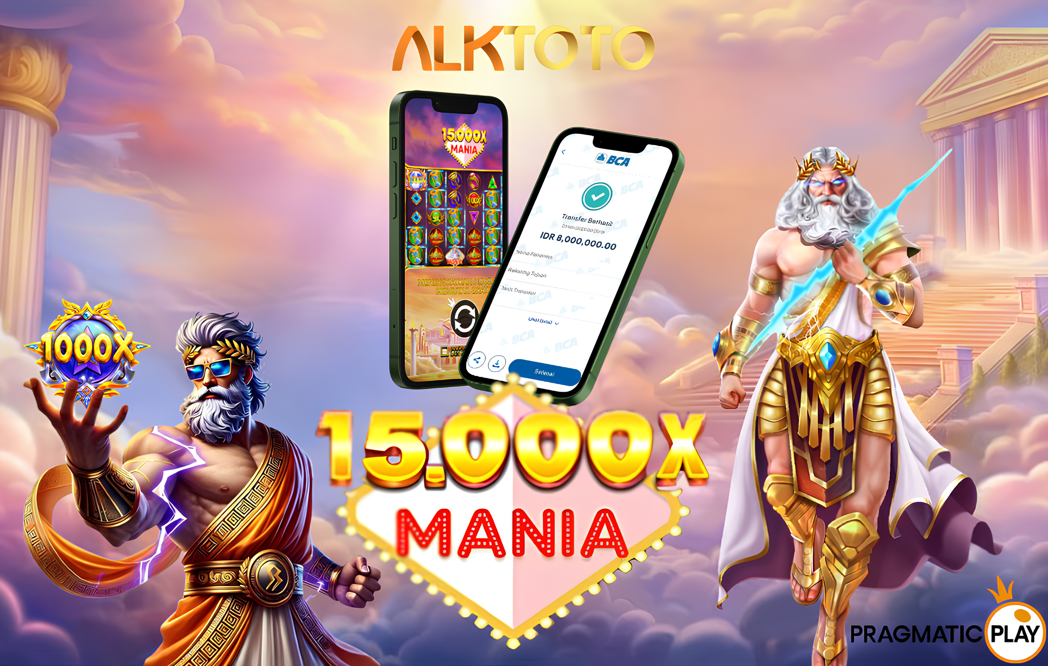 ALKTOTO WIN GAME SLOT PRAGMATIC PLAY - 15.000 x MANIA Rp. 8.000.000,- LUNAS